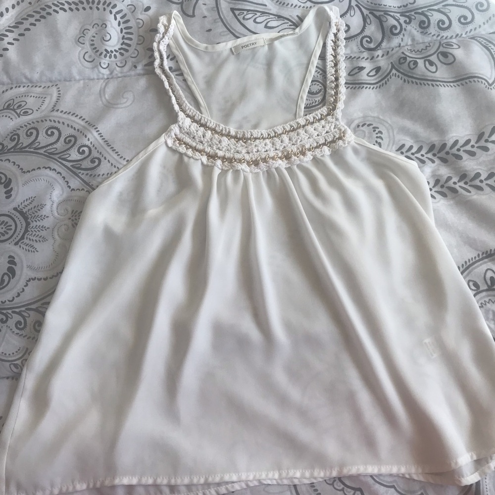 Poetry white top tank